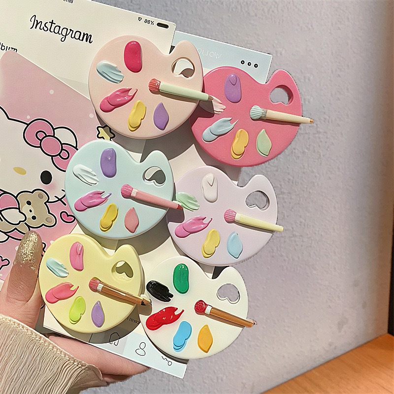 Women Accessories Drawing - 팔레트 헤어 클립 귀여운 시뮬레이션 드로잉