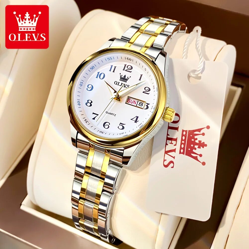 Women Accessories Display - OLEVS 5567 여성을위한 럭셔리 쿼츠 시계