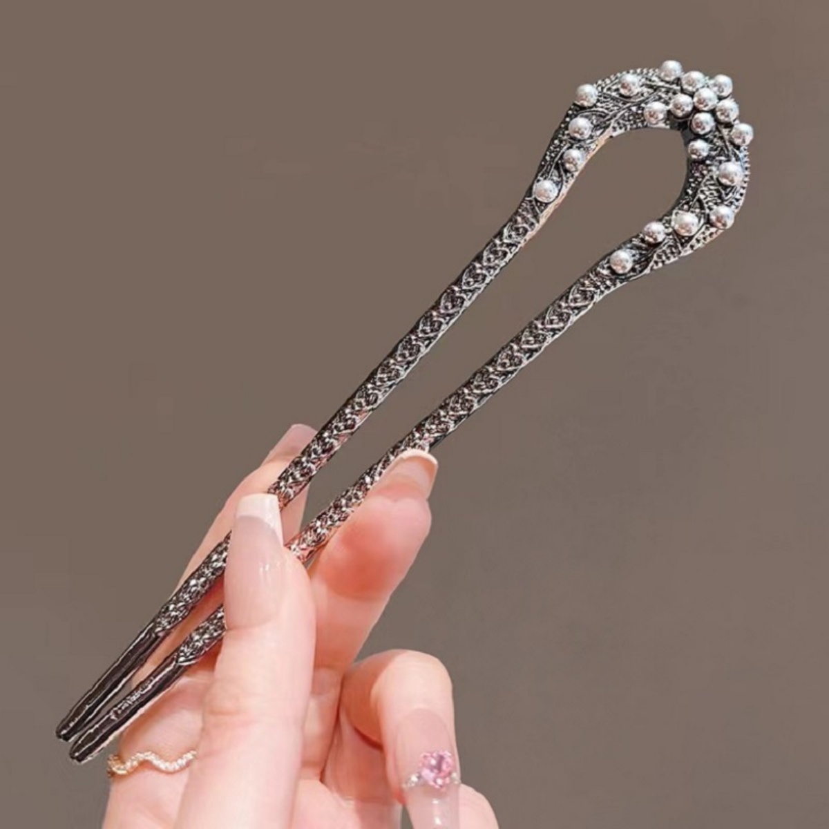 Women Accessories Shop - 여성을위한 새로운 진주 U 모양의 머리핀