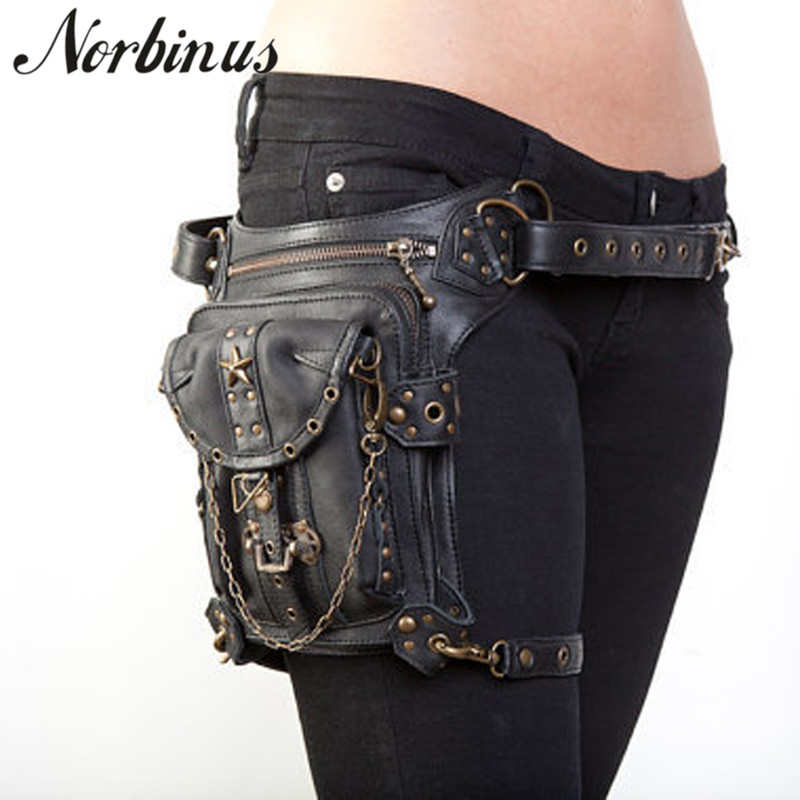 Women Electronic Accessories - Steampunk 허리 다리 가방 여성 남성
