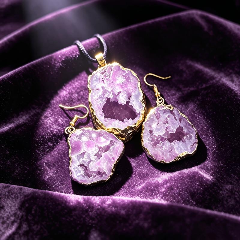 Women Accessories Dropshipping - 2개 세트 천연 불규칙 아게이트 지오드