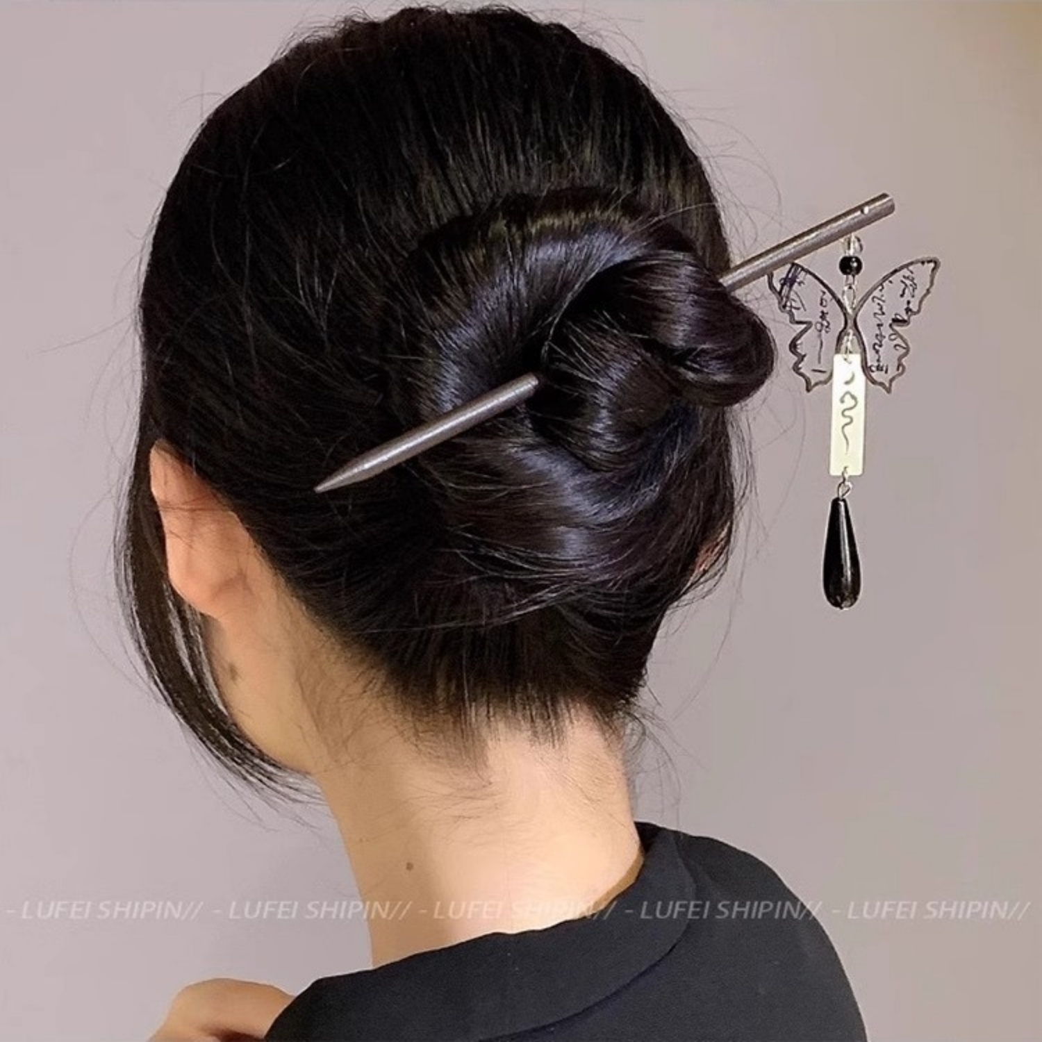 여성을위한 가벼운 고급 나무 술 머리핀 빈티지 잉크 나 - Women Accessories Shop 리뷰 및 가격