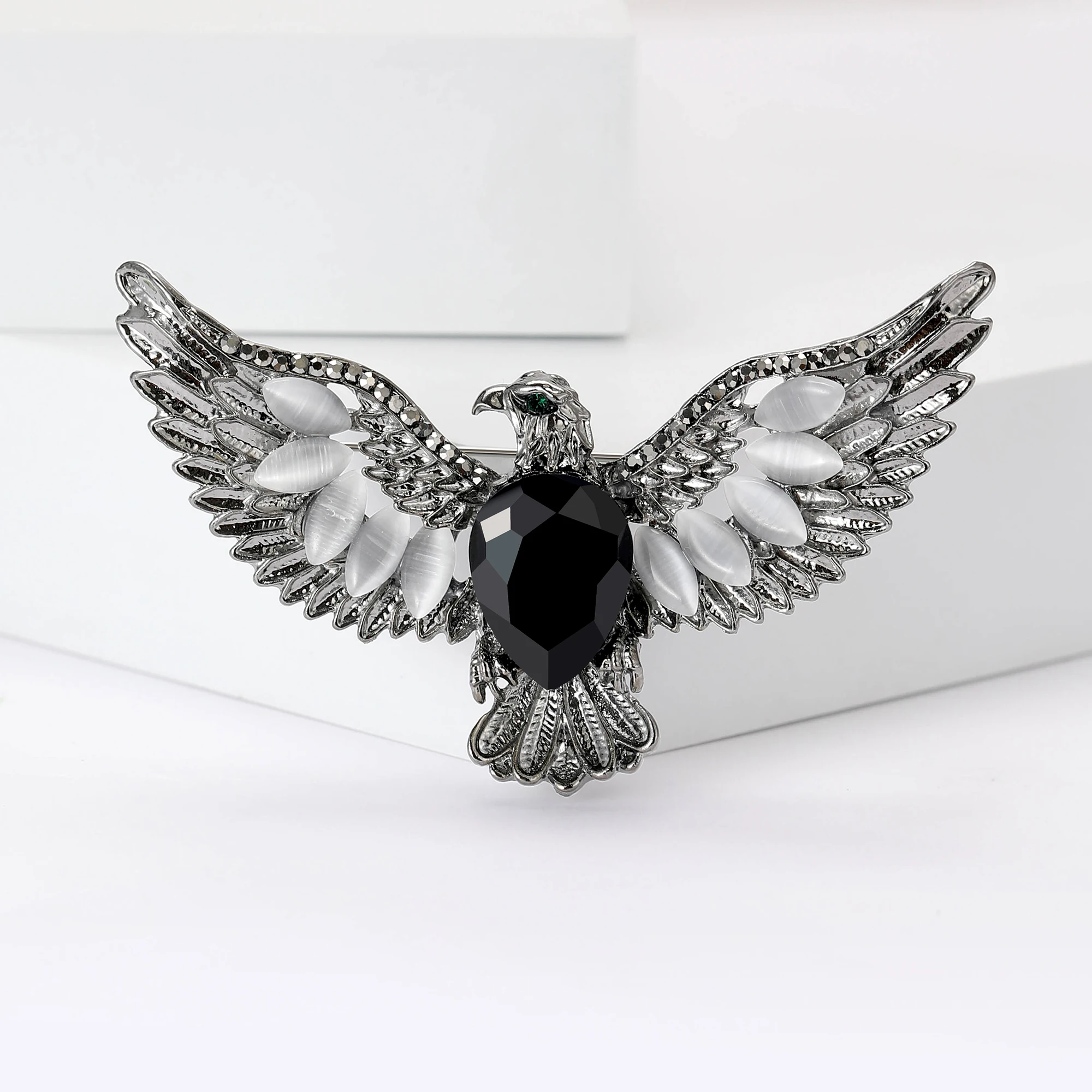 여성을위한 에나멜 독수리 브로치 unisex 라인 석  - Women'S Accessories Categories 리뷰 및 가격
