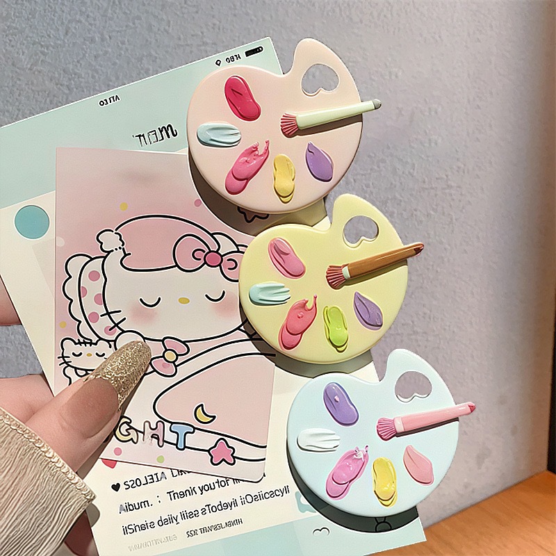 팔레트 헤어 클립 귀여운 시뮬레이션 드로잉 보드 덕빌  - Women Accessories Drawing 리뷰 및 가격