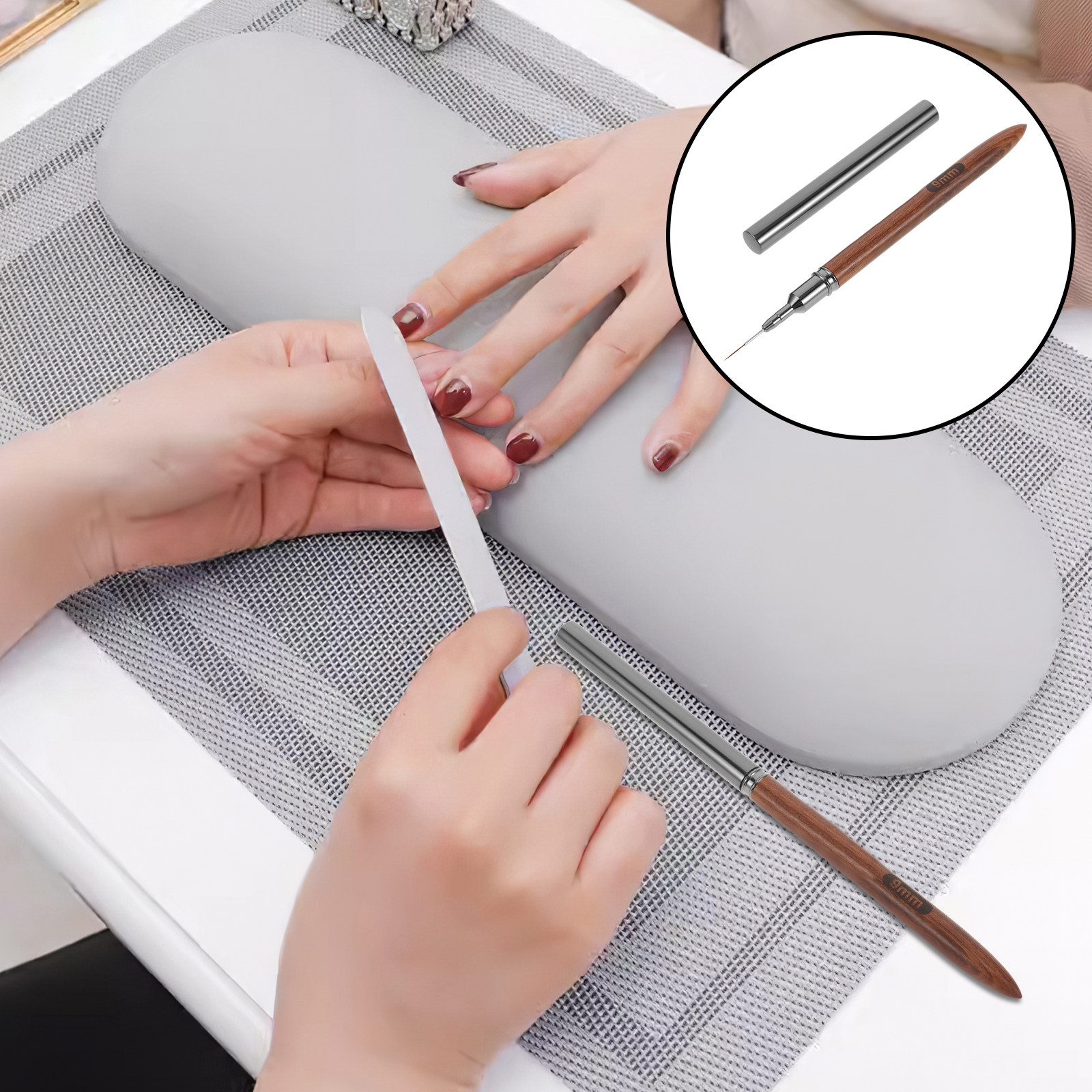 매니큐어 드로잉 도구 미세 네일 라인 드로잉 펜 나무  - Women Accessories Drawing 리뷰 및 가격
