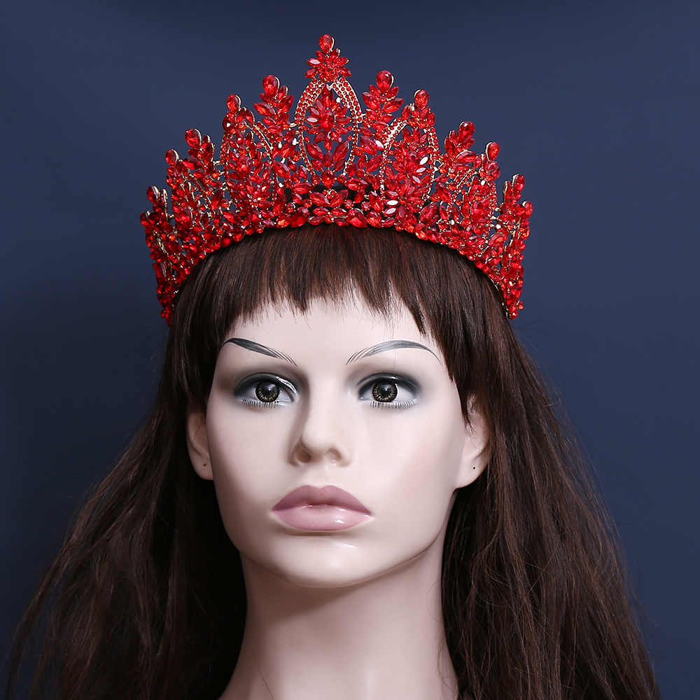 바로크 유럽 및 미국 미인 대회 신부 왕관 티아라 합금 - Women Accessories For Wedding 리뷰 및 가격