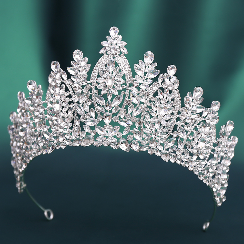 바로크 유럽 및 미국 미인 대회 신부 왕관 티아라 합금 - Women Accessories For Wedding 리뷰 및 가격
