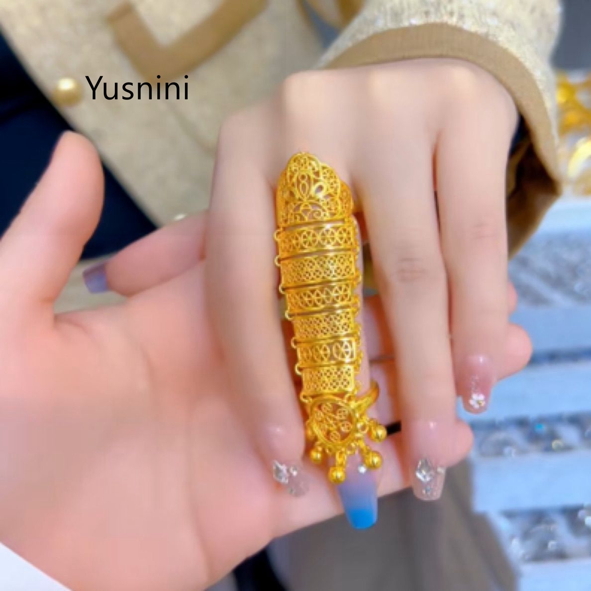 뜨거운 판매 새로운 두바이 쥬얼리 24K 금 도금 속이 - Women Accessories Dubai 리뷰 및 가격