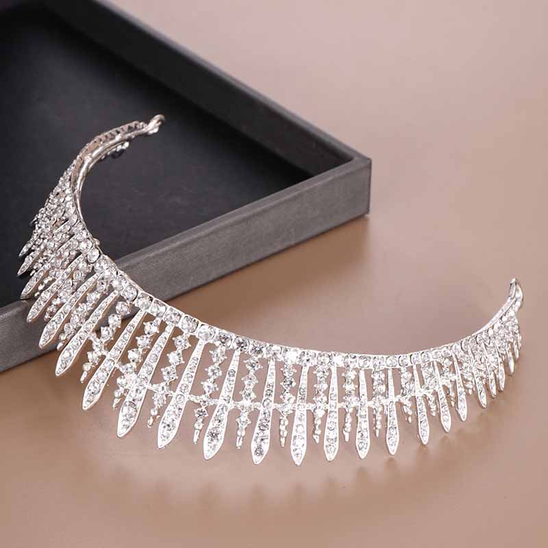 신부 왕관 우아한 웨딩 헤어 액세서리 반짝이는 라인스톤 - Women Accessories For Wedding 리뷰 및 가격