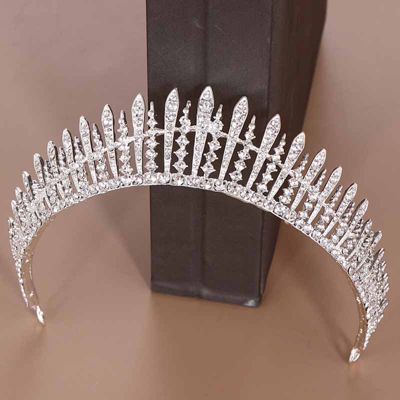 신부 왕관 우아한 웨딩 헤어 액세서리 반짝이는 라인스톤 - Women Accessories For Wedding 리뷰 및 가격