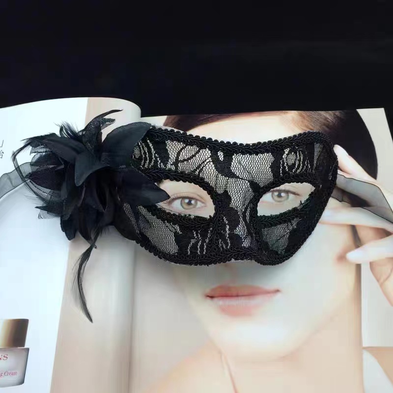 플라워 하이엔드 메이크업 볼 마스크, 하프페이스 파티  - Women'S Accessories 리뷰 및 가격