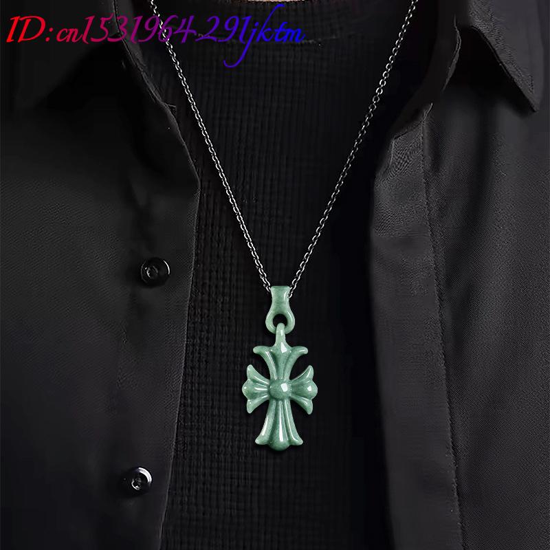 천연 버마산 경옥 십자가 펜던트 목걸이 주얼리 디자이너 - Women'S Accessories 리뷰 및 가격