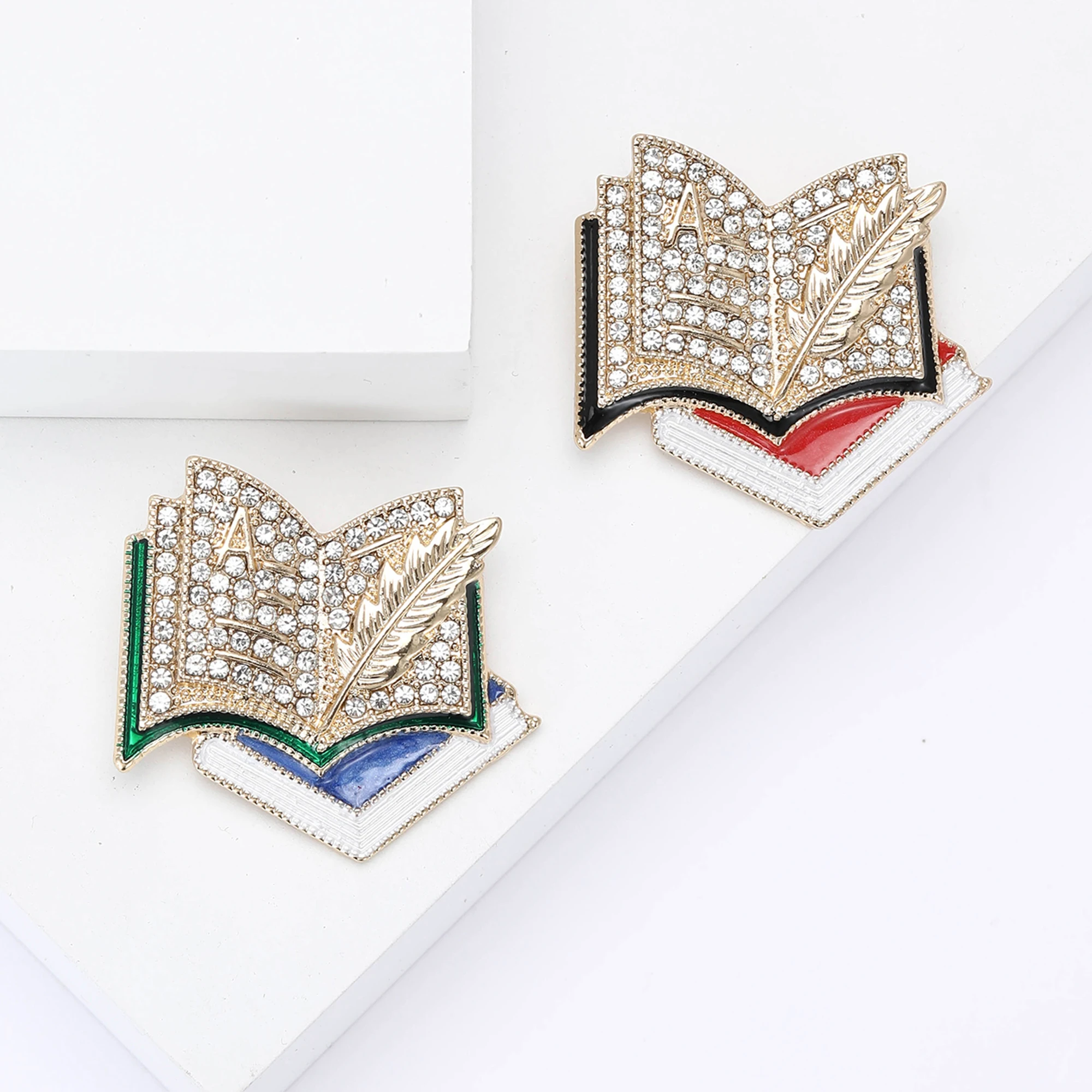 패션 라인 석 퀼 펜 책 브로치 여성 남여 에나멜 드로 - Women Accessories Drawing 리뷰 및 가격