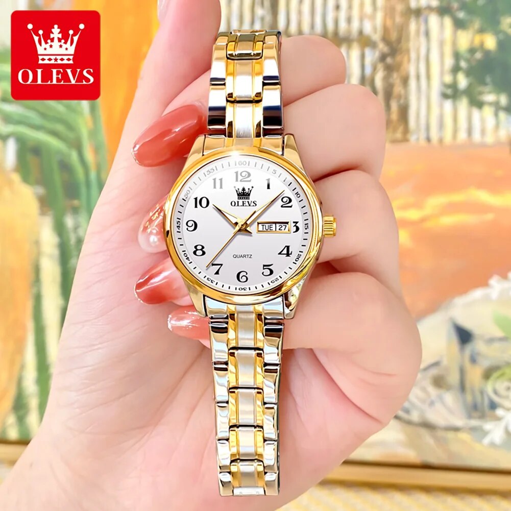 OLEVS 5567 여성을위한 럭셔리 쿼츠 시계 우아한 - Women Accessories Display 리뷰 및 가격
