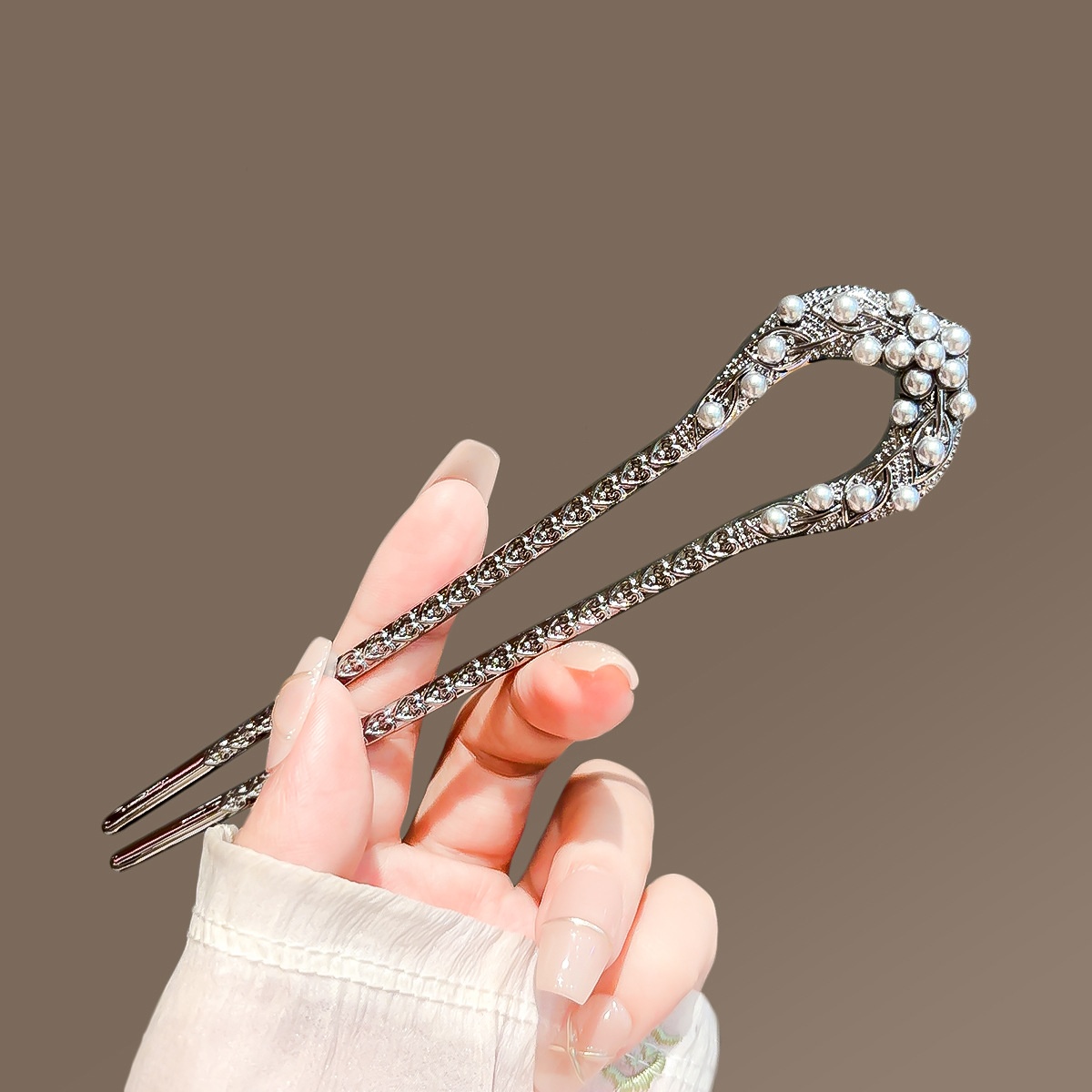 여성을위한 새로운 진주 U 모양의 머리핀 우아한 총 블 - Women Accessories Shop 리뷰 및 가격