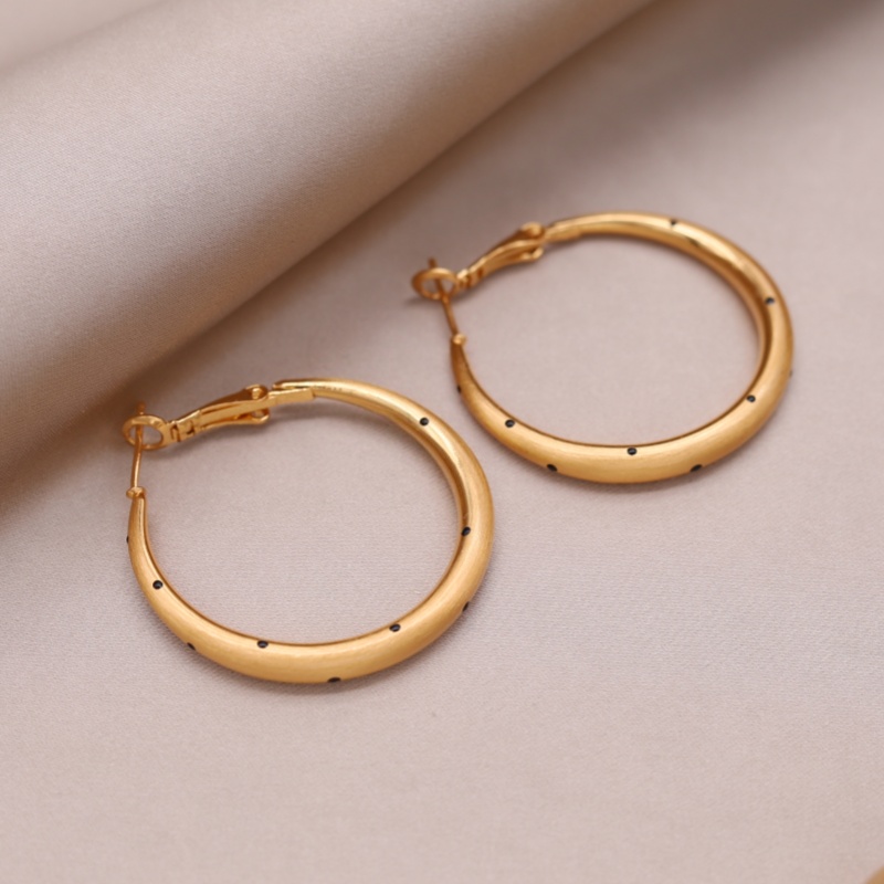 한국 신상 패션 주얼리 14K 금도금 원형 메탈 드로잉 - Women Accessories Drawing 리뷰 및 가격