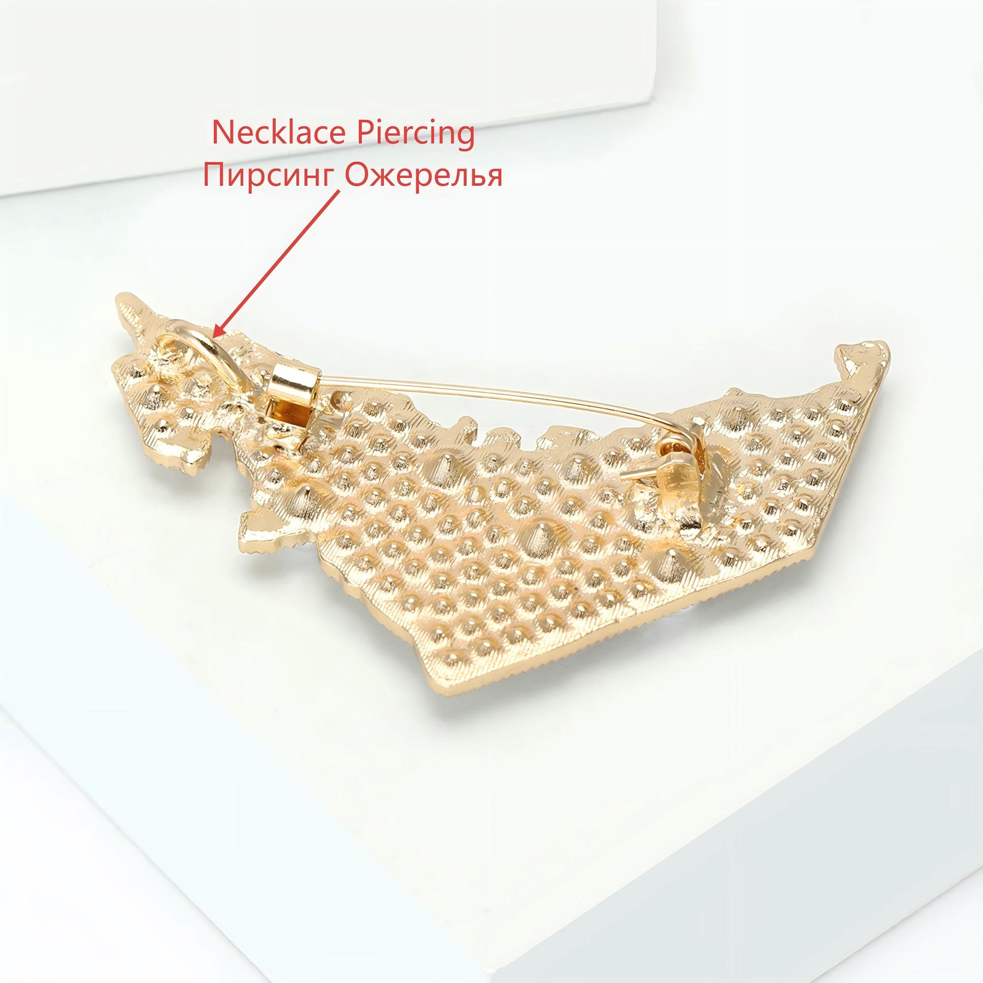 Beaut&Berry 럭셔리 진주 UAE 지도 브로치  - Women Accessories Uae 리뷰 및 가격
