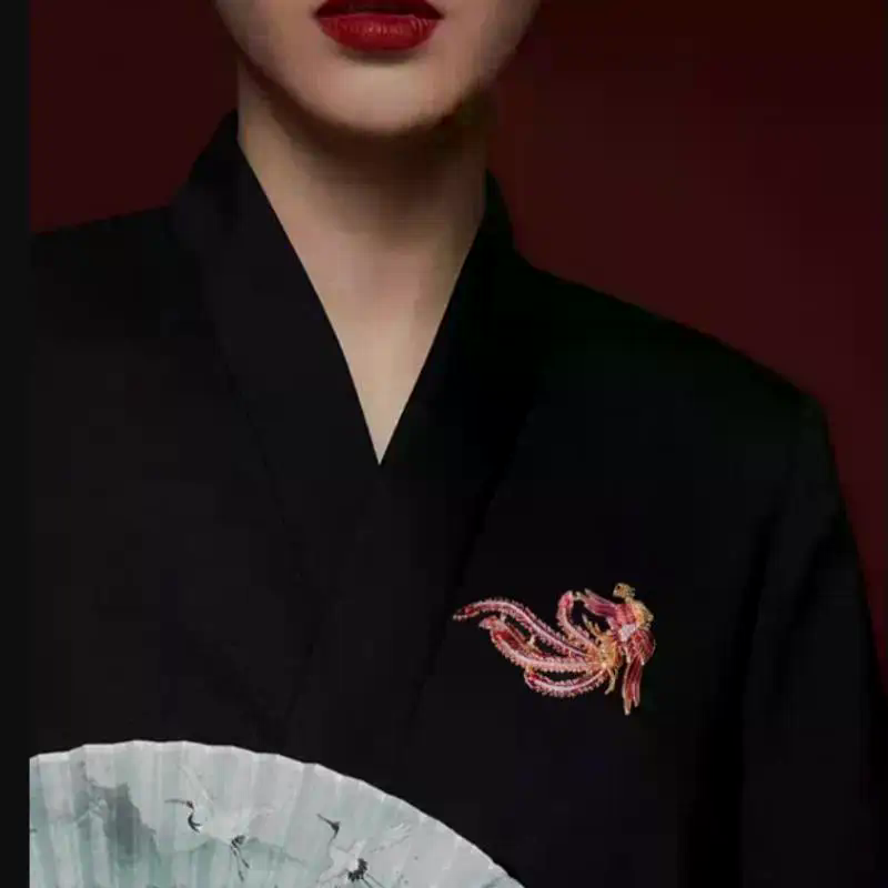 유니섹스 에나멜 동물 새 카테고리 핀 패션 피닉스 브로 - Women'S Accessories Categories 리뷰 및 가격