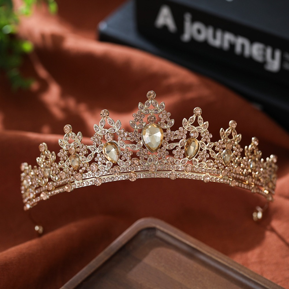 빈티지 리프 바인 실버 도금 라인스톤 신부 왕관 티아라 - Women Accessories For Wedding 리뷰 및 가격