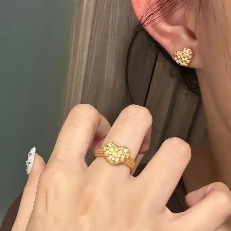여성용 와이어 드로잉 하트 모양 목걸이 귀걸이, 레트로 - Women Accessories Drawing 리뷰 및 가격