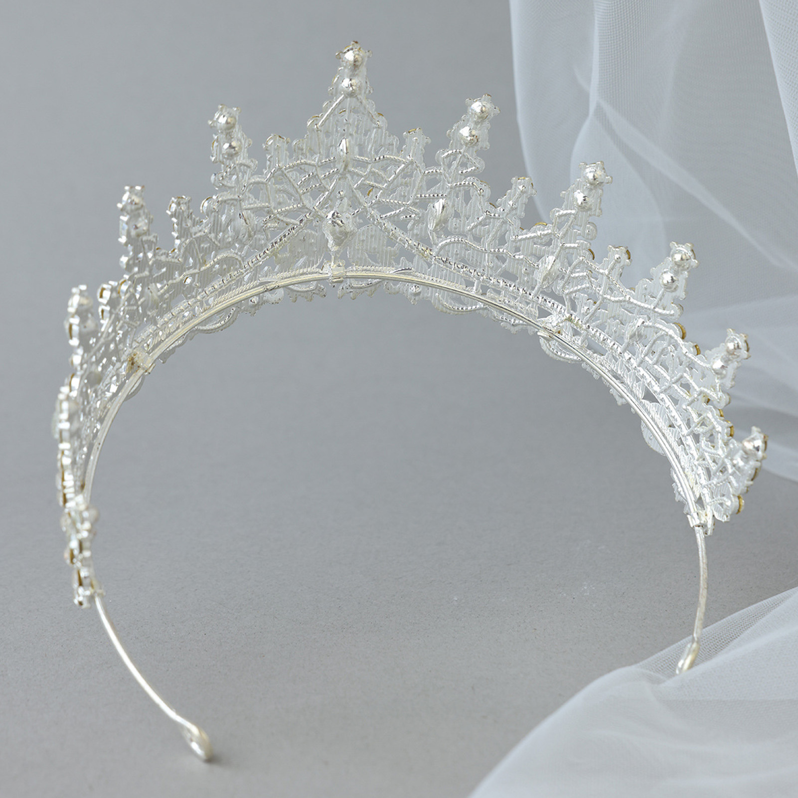 신부 머리 장식 웨딩 예식용 반짝이는 라인스톤 크라운  - Women Accessories For Wedding 리뷰 및 가격