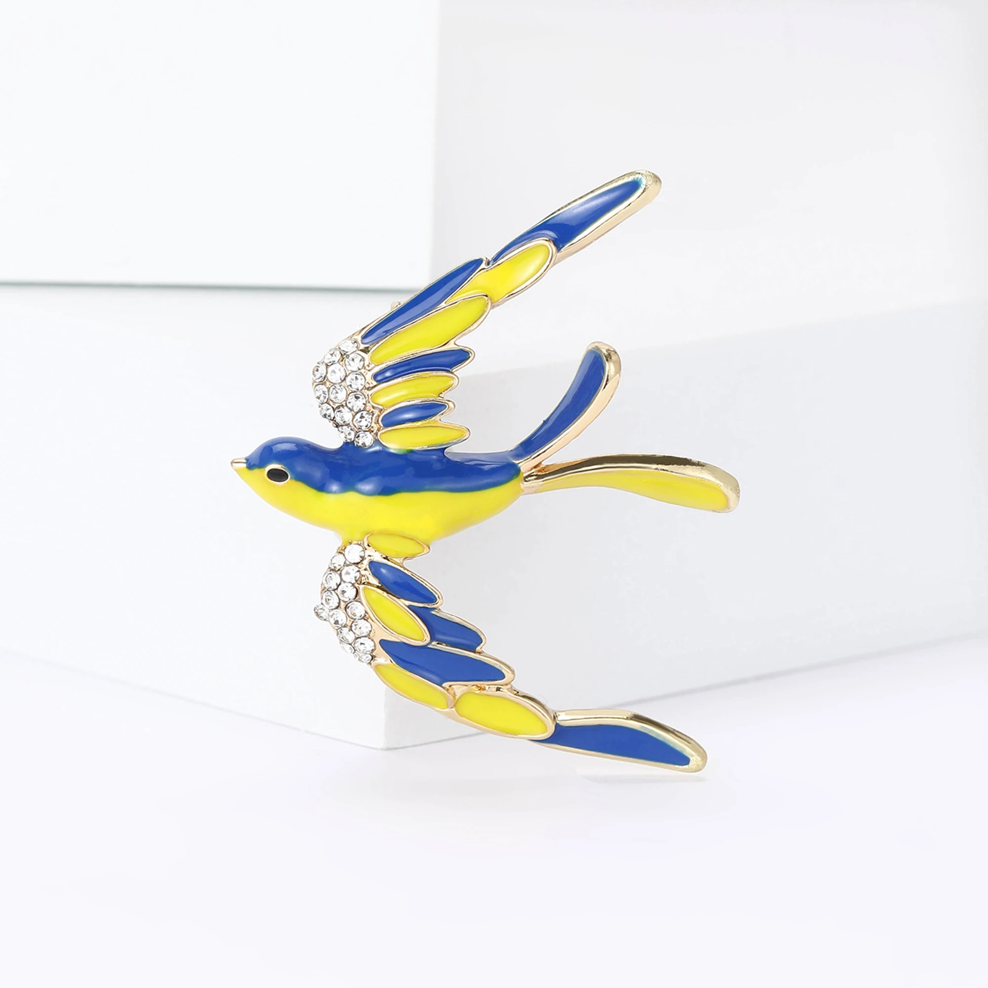 여성용 라인석 제비 브로치, 에나멜, 우크라이나 요소, - Women'S Accessories Categories 리뷰 및 가격