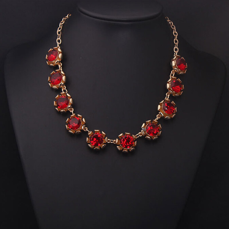 여성용 럭셔리 크리스탈 목걸이, 금도금 다이아몬드 초커 - Women Accessories Dubai 리뷰 및 가격